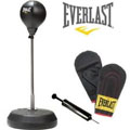 Everlast Punch Bag and Leather Mitts