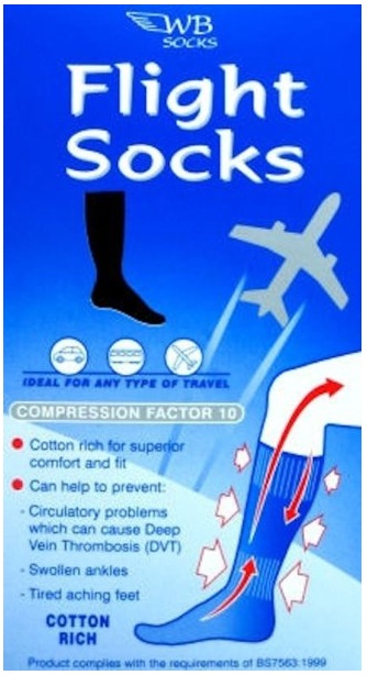 Cotton Rich Anti-DVT Flight Socks