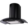 Premier Range Truly Curved Black Cooker Hood