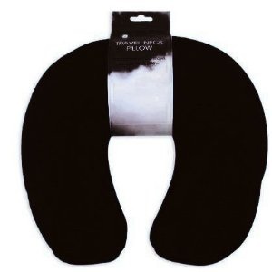 Black Microbead Aeroplane Plane Car Travel Soft Neck Pillow Extra Comfortable Micro Bead Head Rest