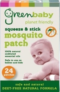 Green Baby Mosquito Patches Insect Repellent Deet Free