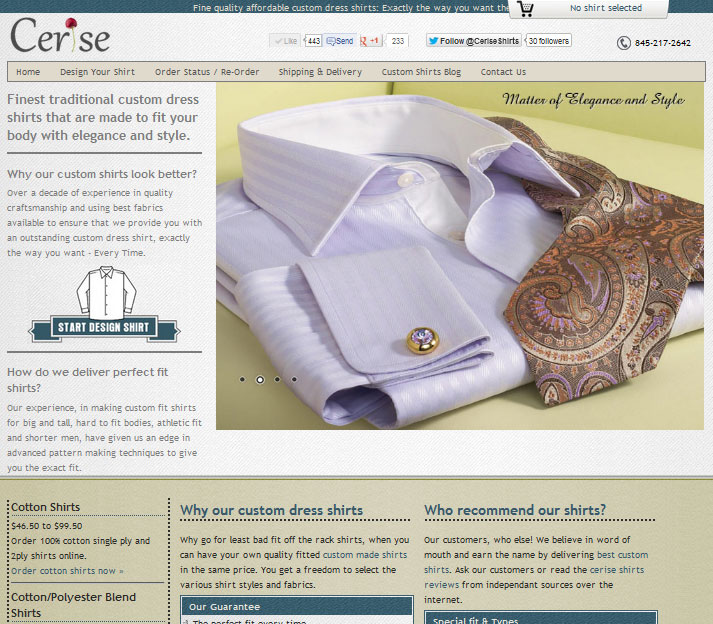 Cerise Shirts / Custom Dress Shirts - www.ceriseshirts.com