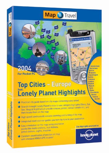 Map & Travel 2004 Europe Top Cities Lonely Planet Highlights for PDAs